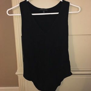 Kendall &a Kylie Black Sleeveless Bodysuit